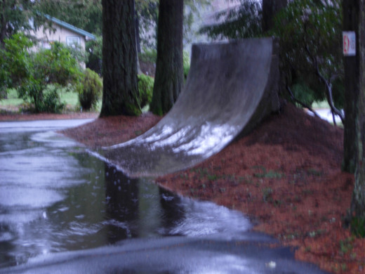 A skate park feature.
