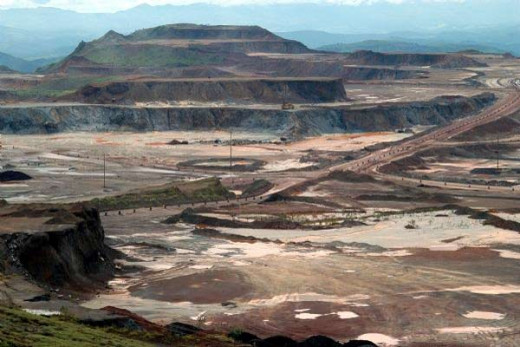 The Carajas Iron ore mine