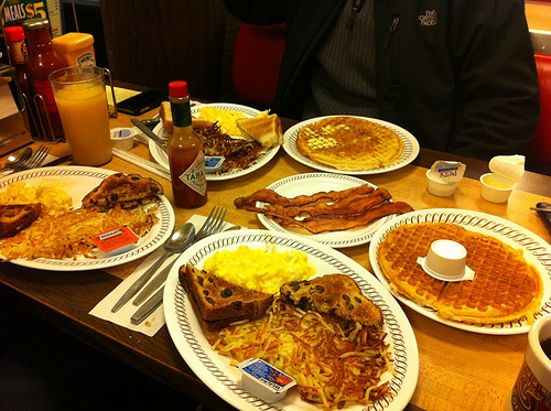 Plenty to eat at Waffle House!