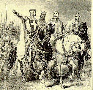 Godfrey and the leaders of the First Crusade