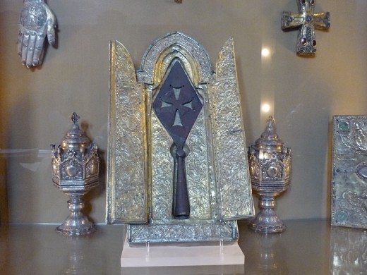 The Holy Lance, discovered in Antioch.  It is currently on display in Armenia.