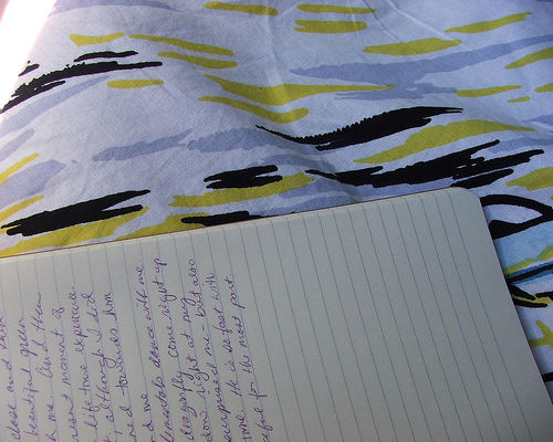 Writing in your journal could really help deal with your problems.