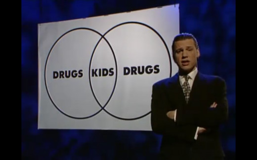 From the "Drugs" episode of Brass Eye.
