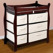 Badger Basket Baby Changing Table with Six Baskets