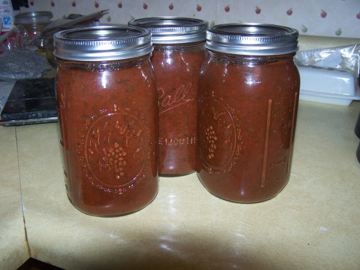 My home made tomato sauce.