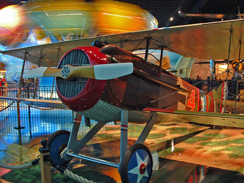 A Spad WWI Fighter in the Kalamazoo Air Zoo