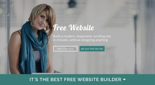 Free website creator service scrollysite.com