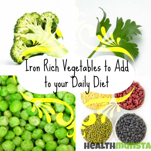 Which vegetables are the best sources of iron?