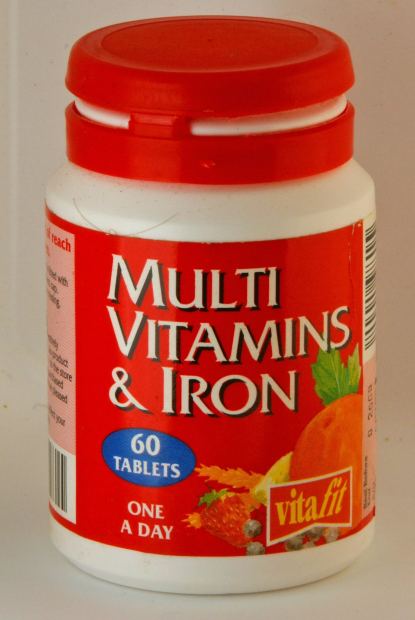 A multivitamin with added iron is recommended for people with particular health issues.