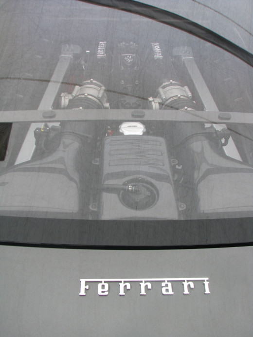 430 Scuderia engine bay