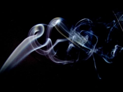 Incense smoke. Where the smoke flows, there's an air leak in the opposite direction