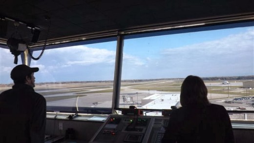 A view to the NorthEast out the Control Tower