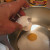 5. Pour the egg yolk into the saucepan with the sugar. 5. Pour the egg yolk into the saucepan with the sugar.