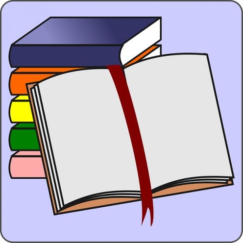 Student Icon Open Reading Cartoon Border Free