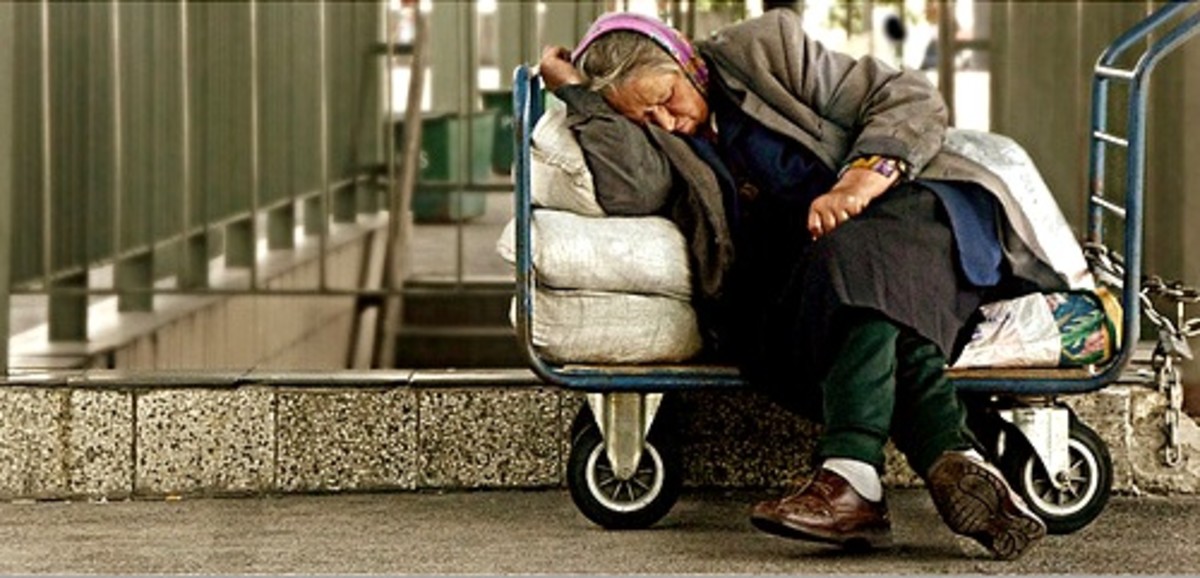 Once a person is homeless it is extremely difficult to get a job and change their situation.