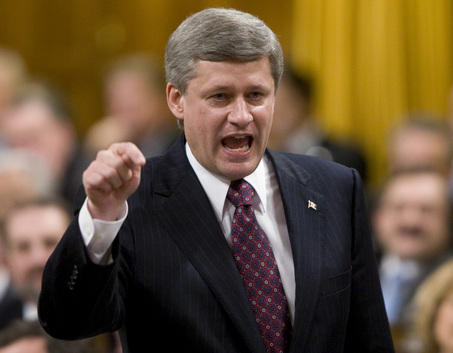Stephen Harper is embroiled in the scandal, but usually is remarkably centered and composed. Is this because the scandal distracting the Canadian public is taking the spotlight off far more important issues?