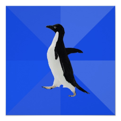 The socially awkward penguin