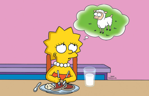 The Simpsons: Lisa Becomes a Vegetarian.  