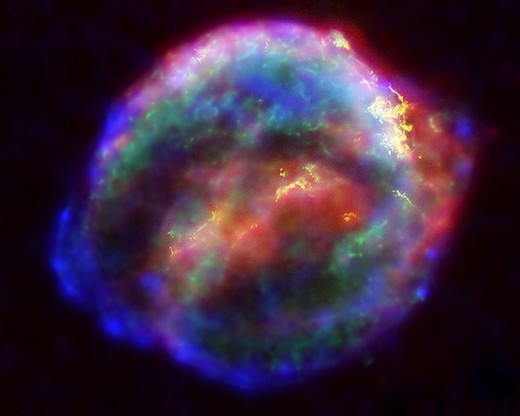 X-Ray image of a supernova remnant, captured by Kepler.