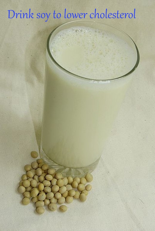 Drink soy to lower cholesterol