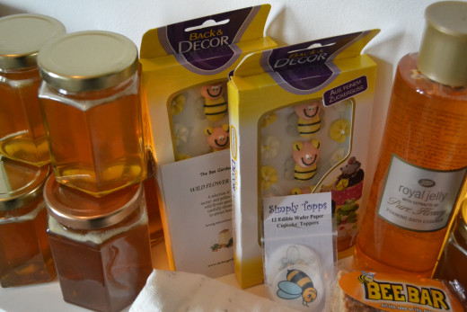 Bee products are popular and healthy, planting wild flower seeds  will encourage bees into the garden. Why not try a bee friendly hamper.