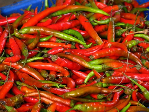 The scent of chili peppers is said to increase sexual desire.