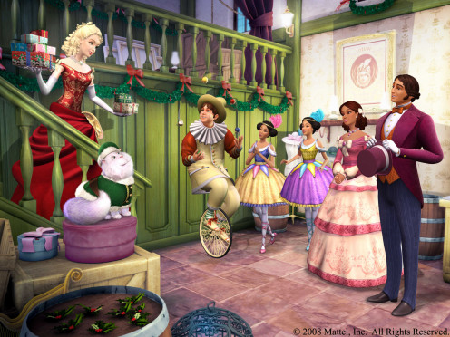 Another screenshot image from the movie: Barbie In A Christmas Carol
