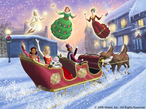 A screenshot image from the movie: Barbie In A Christmas Carol