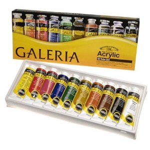 I use Windsor&Newtons Galeria Acrylic paints set.