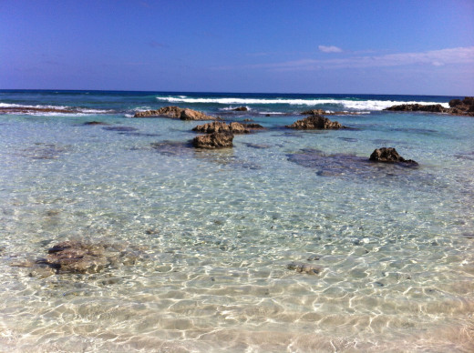 If you never leave your resort, you miss out! Like this amazing beach we found on Cozumel.