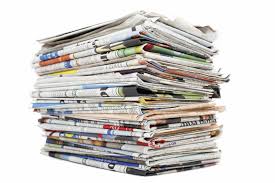 old newspaper sheets