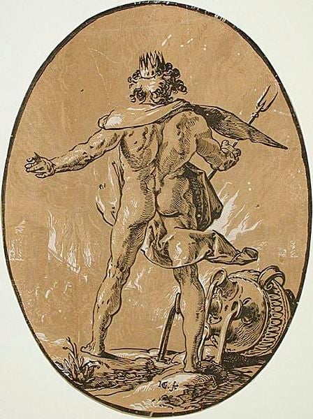 Pluto [from the series Gods and goddesses by Hendrick Goltius
