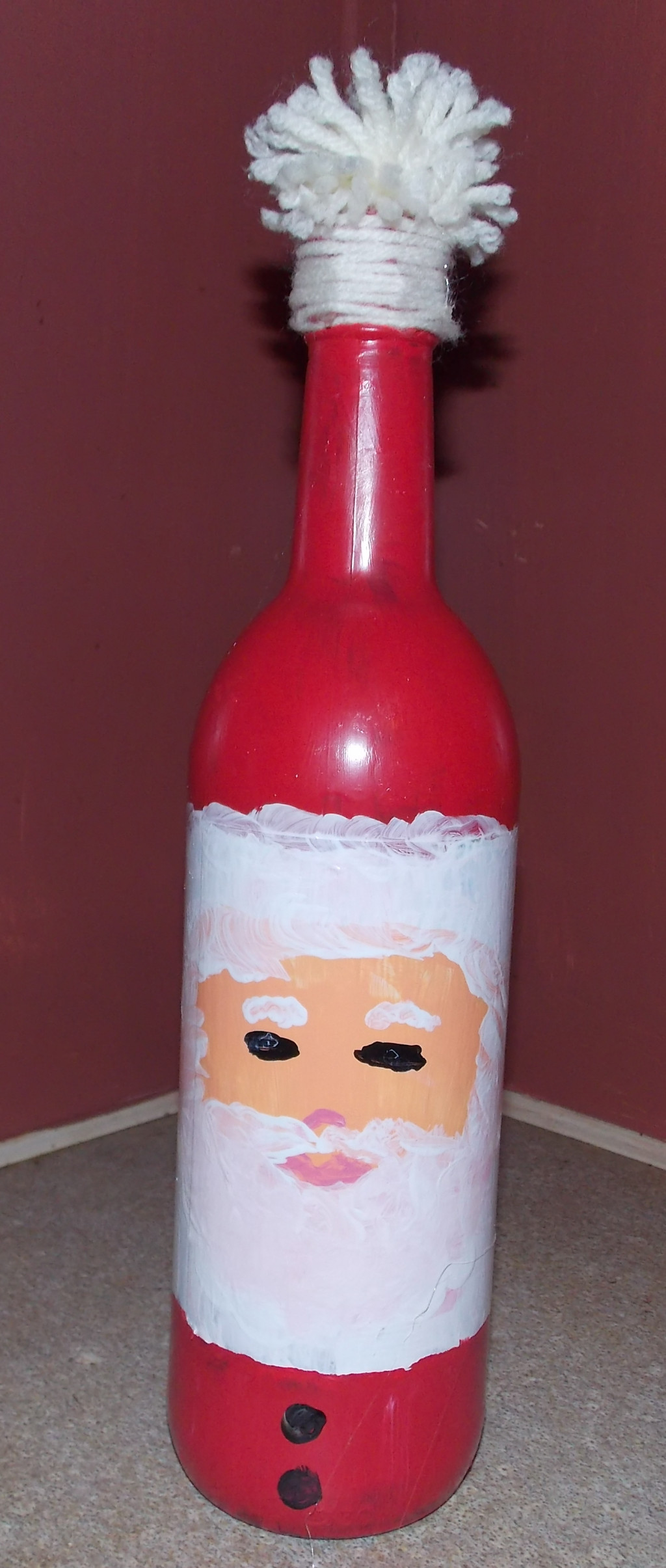 A Christmas Craft: Santa Bottle | hubpages