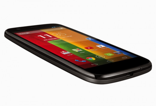 Moto G  A side view of the Moto G by Google