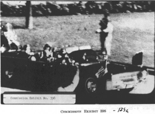 A frame from the Zapruder Film used by the Warren Commission.