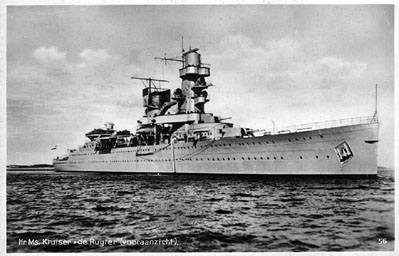 HMS De Ruyter was sunk during the Battle of the Java Sea, together with 2 other battle ships. 2,300 men lost their life.