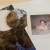 Cut out the cardboard and draw a circle around the photo. Cut out the cardboard and draw a circle around the photo.