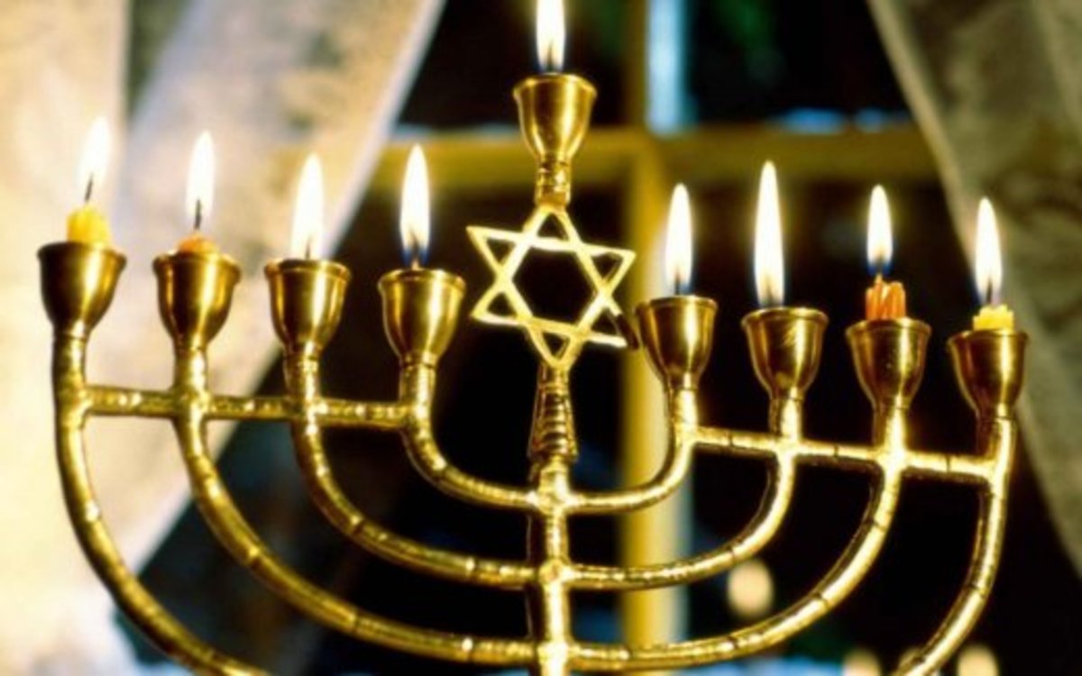 An 8 branched Chanukiah only used for Hanukkah