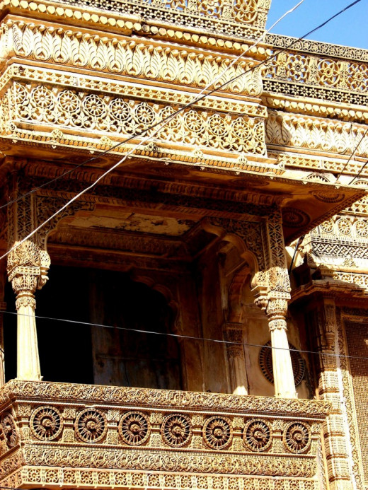 Jali work of fort ; Jaisalmer, Rajsthan