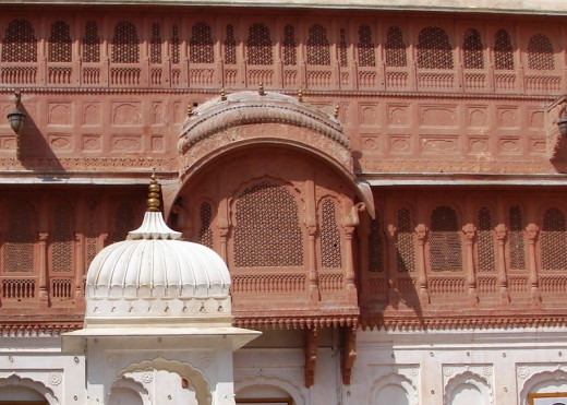 Jali work of Junagad fort, Bikaner, Rajsthan 1