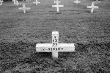 Jim Byrd cemetery where prisoners are buried in Texas. if they are executed an "x" appears on the cross above their number. Their name is not included on the cross. Even in death  they still remain prisoners