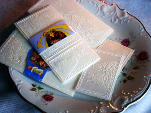 Sharing the "oplatek" or Christmas waver is a very important Polish tradition.