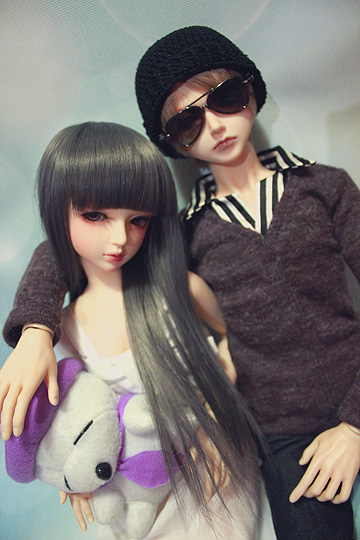 Stardust, my first doll and Fritz, my second doll. 