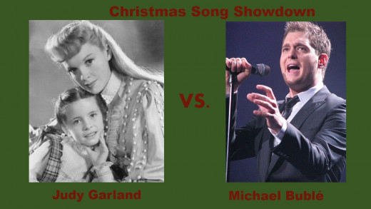 Picture source: Wikimedia Commons (Garland, public domain) (Bublé, Jeanie Mackinder , CC BY 2.0)