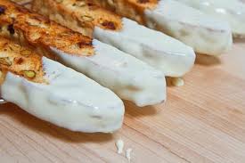 White Chocolate Dipped Holiday BIscotti