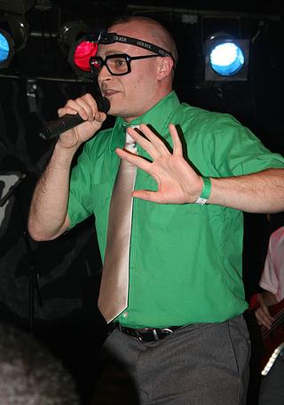  MC Frontalot performing in April 2007.