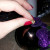 glue glittered ball in middle of leaves glue glittered ball in middle of leaves