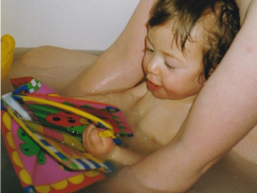 Bath books are great for getting babies started with a love for books