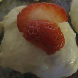 Ricotta Cheese Cookie with Strawberry Garnish