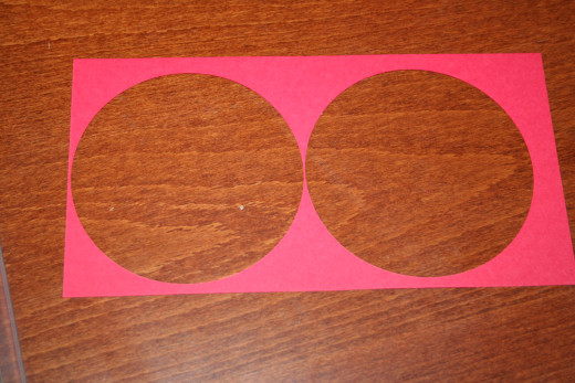 You can get two circles out of the cut cardstock if you place the die cut carefully on the cardstock.